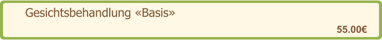 Gesichtsbehandlung «Basis»   55.00€