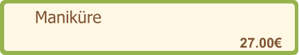 Maniküre   27.00€